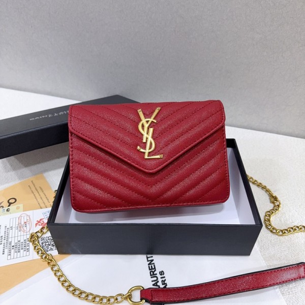 Yslイヴサンローランハイブランドショルダーバッグ 斜め掛けカバン ハイブランドチェーンバッグ 大容量 ブランド肩掛けバッグ 鞄