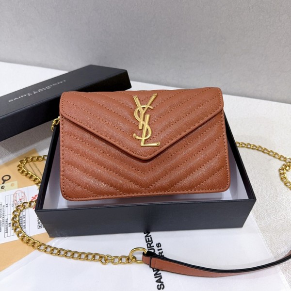 Yslイヴサンローランハイブランドショルダーバッグ 斜め掛けカバン ハイブランドチェーンバッグ 大容量 ブランド肩掛けバッグ 鞄