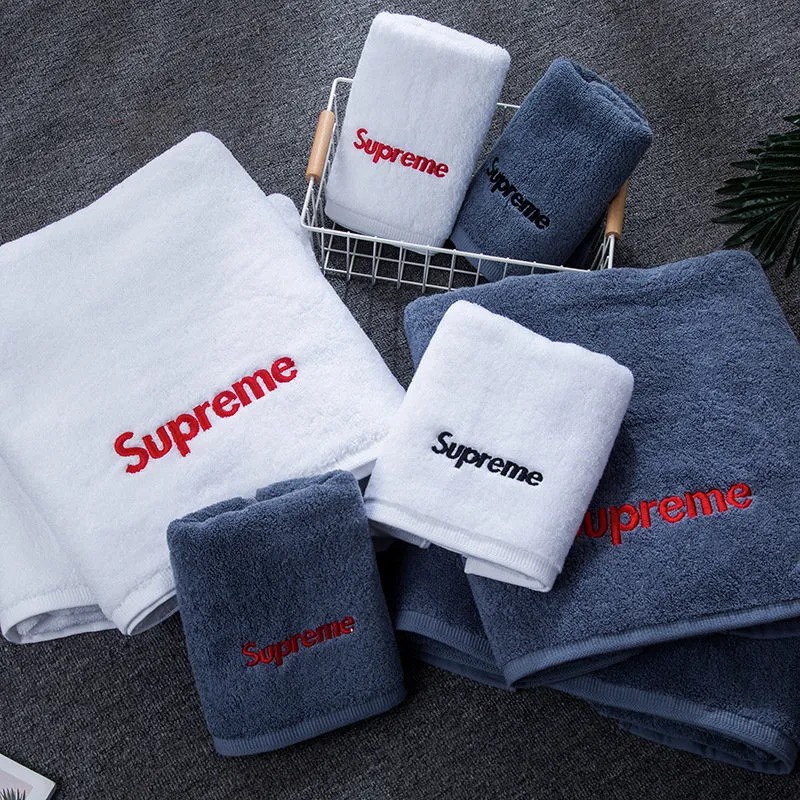 シュプリームタオル supreme フェイスタオル バスタオル シンプル スポーツタオル 大人 運動タオル 綿100％ 家庭用 高級 日用品