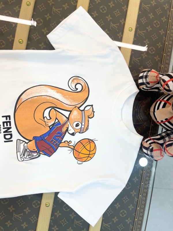 Fendi 親子Tシャツカットソーペアカップル