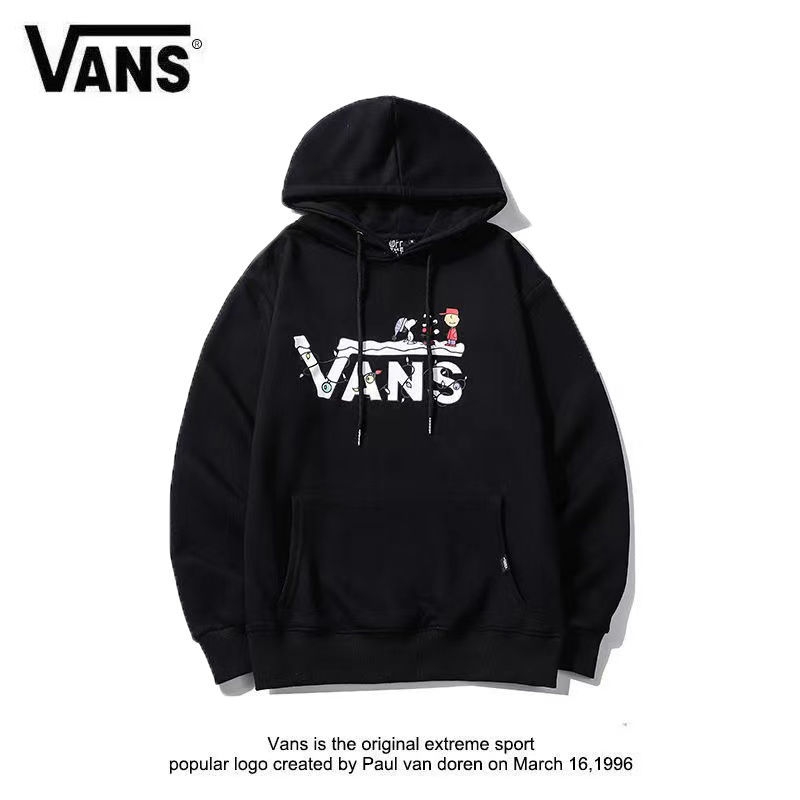 vans高品質レディースプルオーバーフード付き秋服ゆったりシンプルカジュアルパーカー