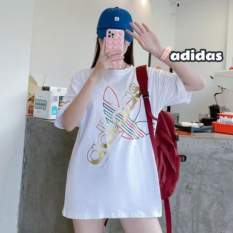  adidas レディース ティーシャツ プリント柄 