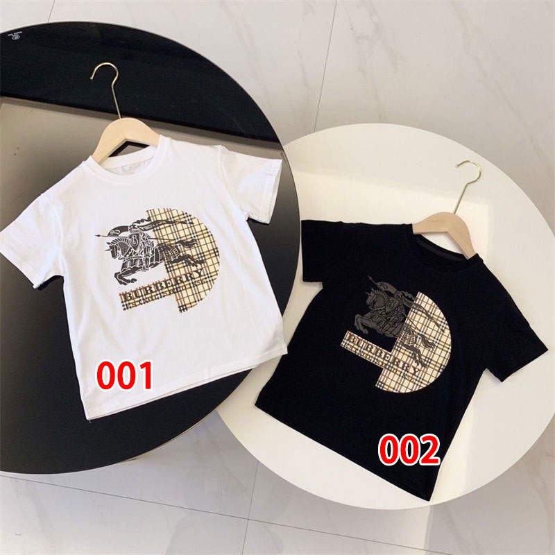 ハイブランドバーバリー子供tシャツ