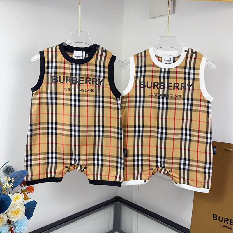 バーバリーキッズロンパース
