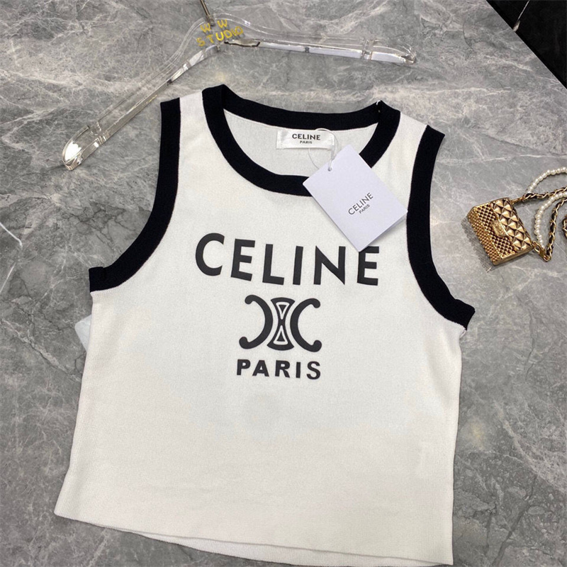 ブランド CELINE タンクトップ 女の子 上着  無袖シャツ