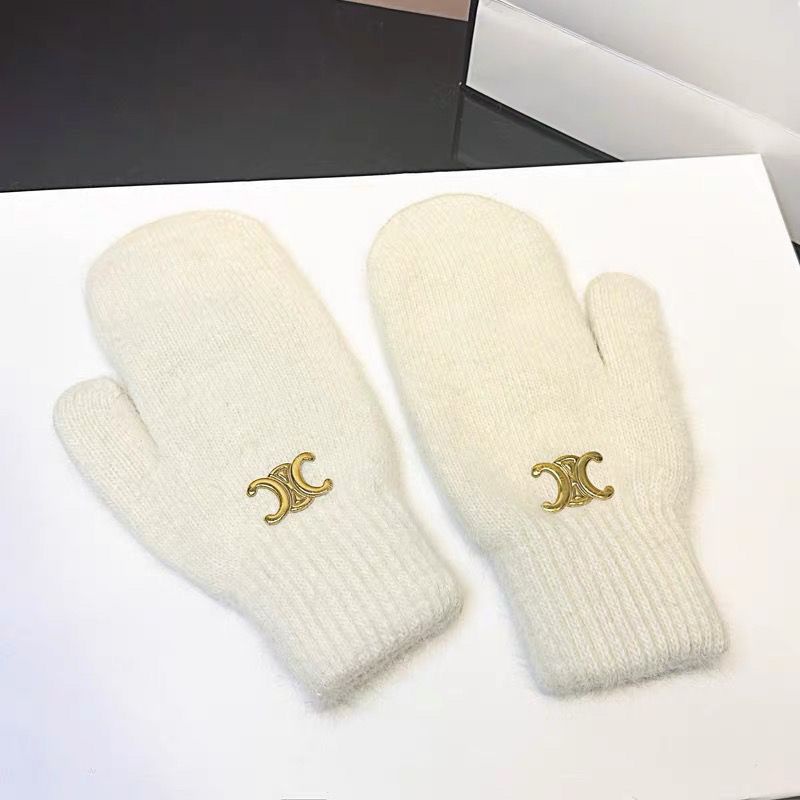 ブランドCelineニット手袋