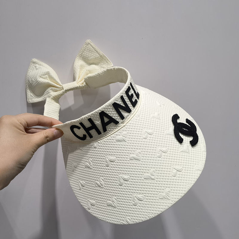 Chanel ブランド サンバイザー 日よけ帽子 夏のハット