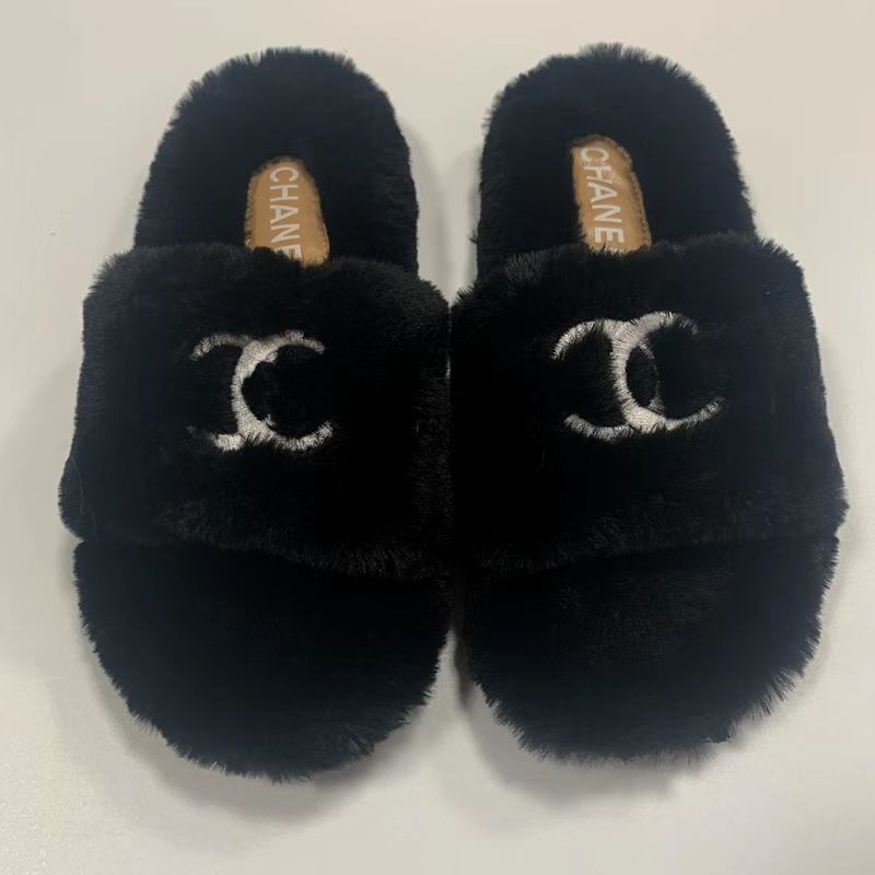  CHANEL ルームシューズ レディース スリッパ 冬 