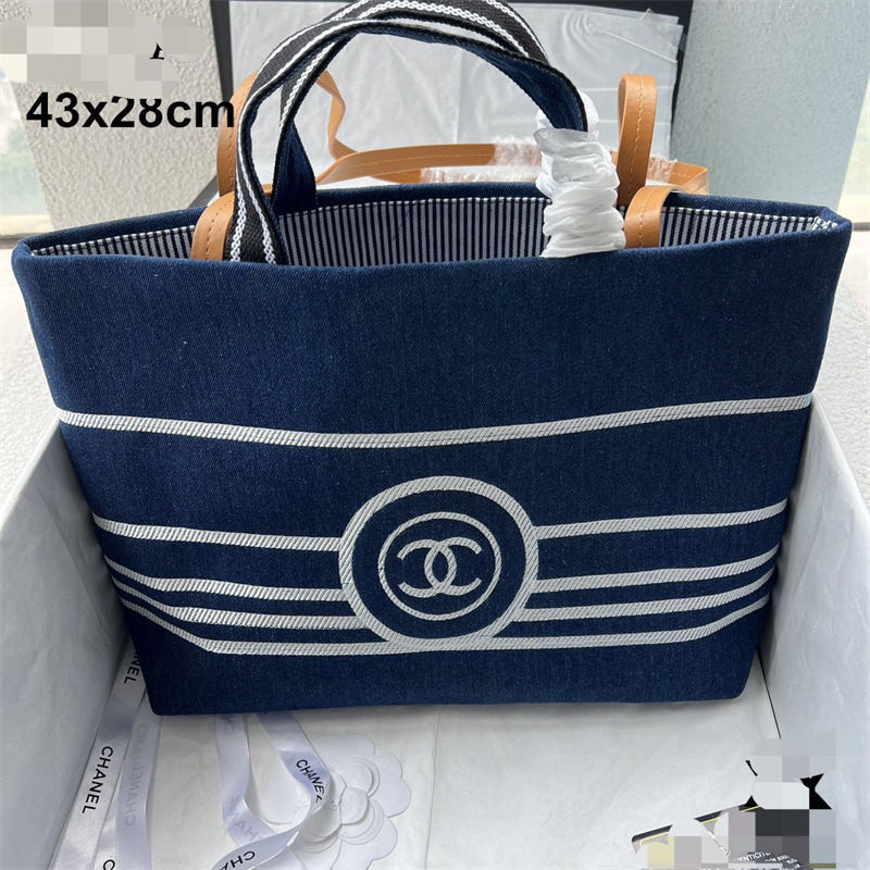 Chanelブランドデニムトートバッグ