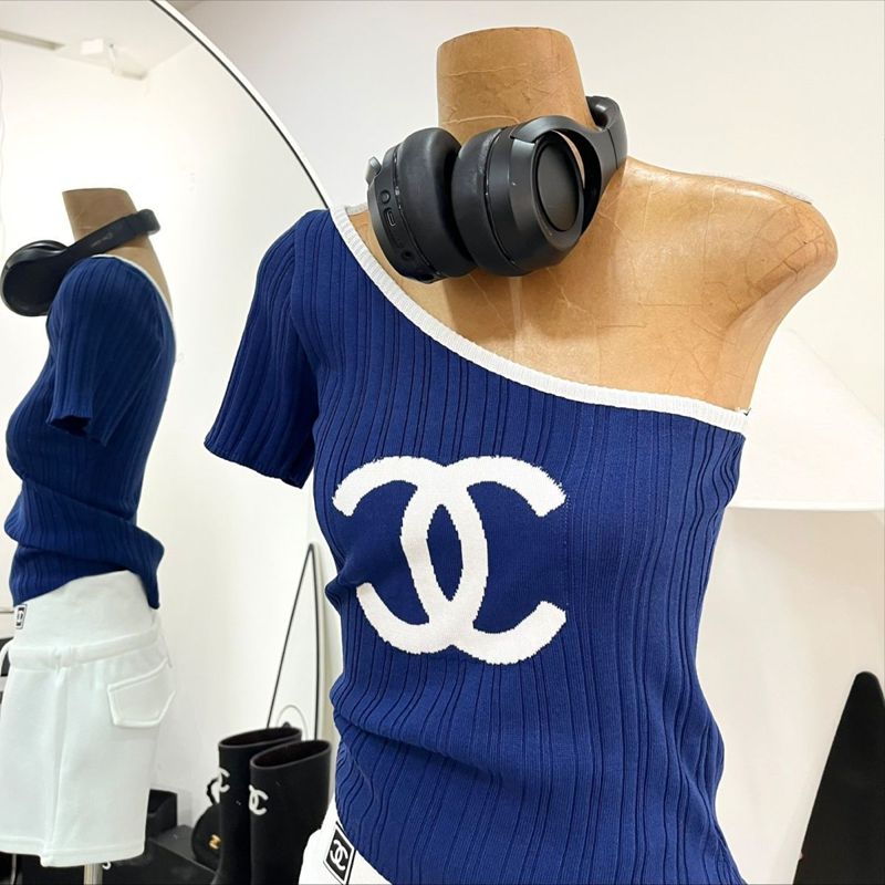 シャネルニットTシャツカットソー