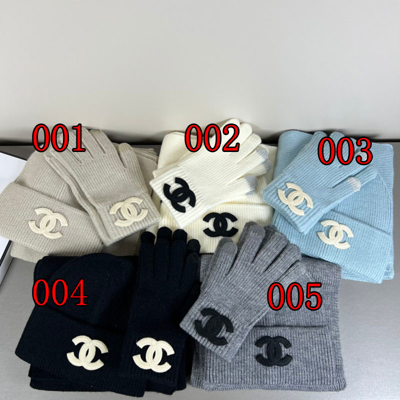  Chanel防寒マフラー