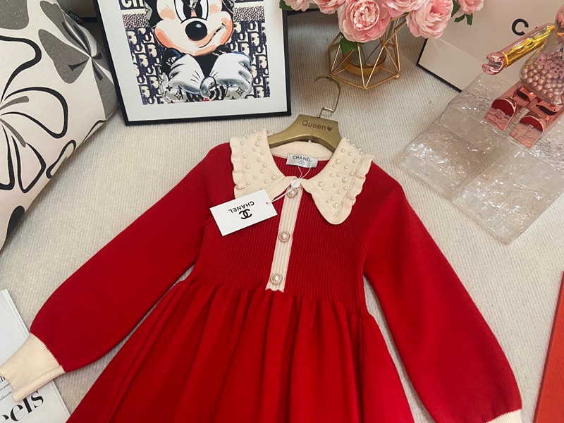 ハイブランドChanel ニットドレス長袖ワンピース