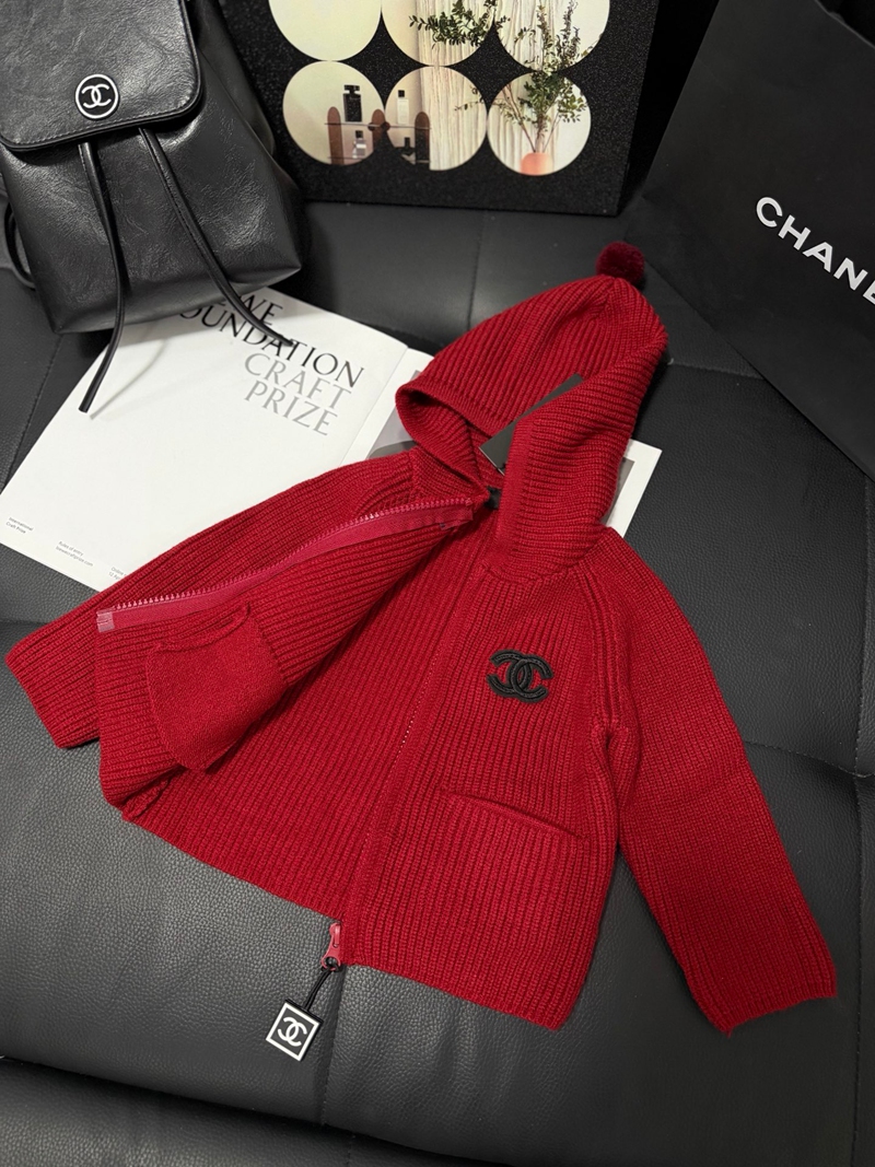 Chanelキッズニットパーカー