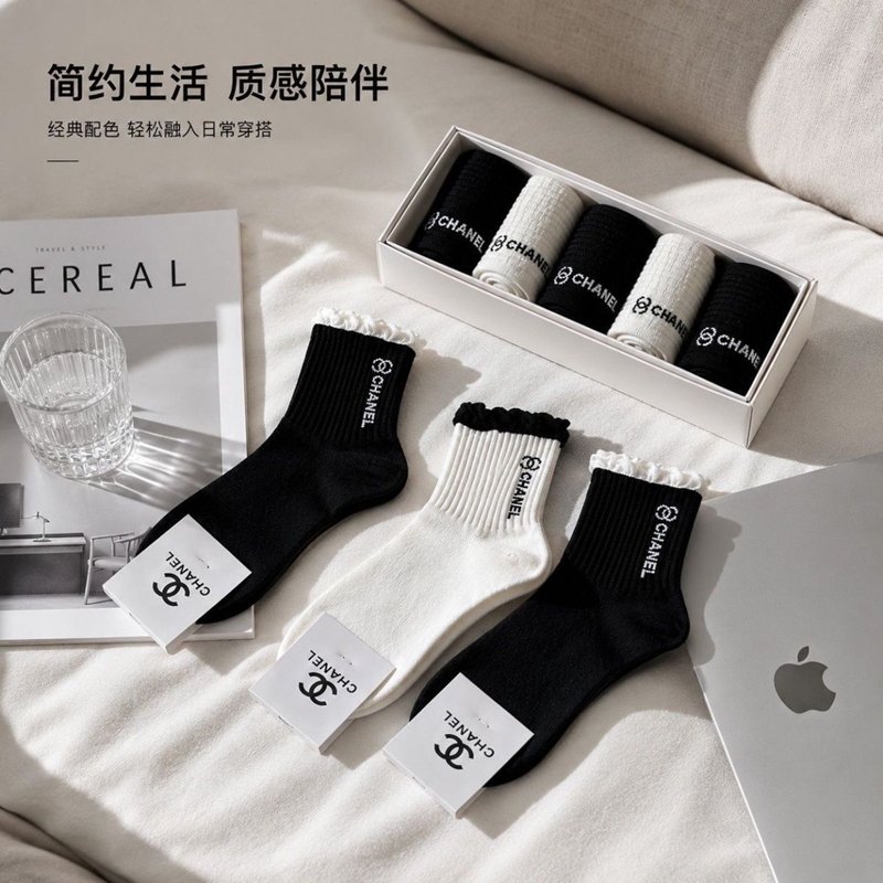 Chanel シャネルブランド ストッキング 大人気コットン 靴下