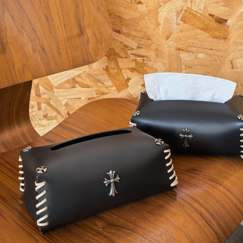 クロムハーツPUレザーティッシュケース