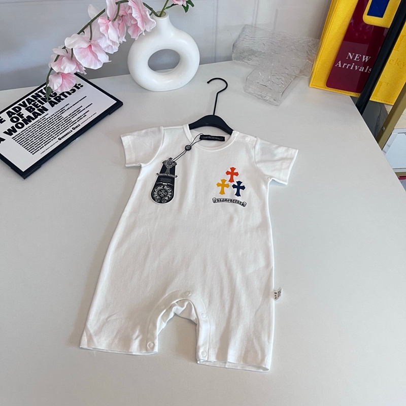 Chrome heartsキッズ半袖 ロンパース
