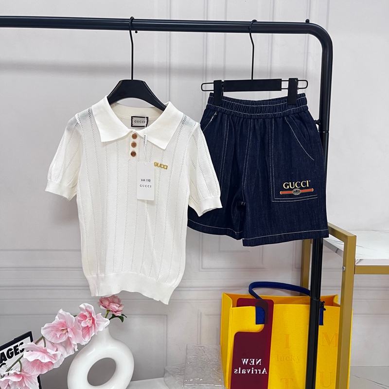ブランドGucci 子供ニット半袖トップス