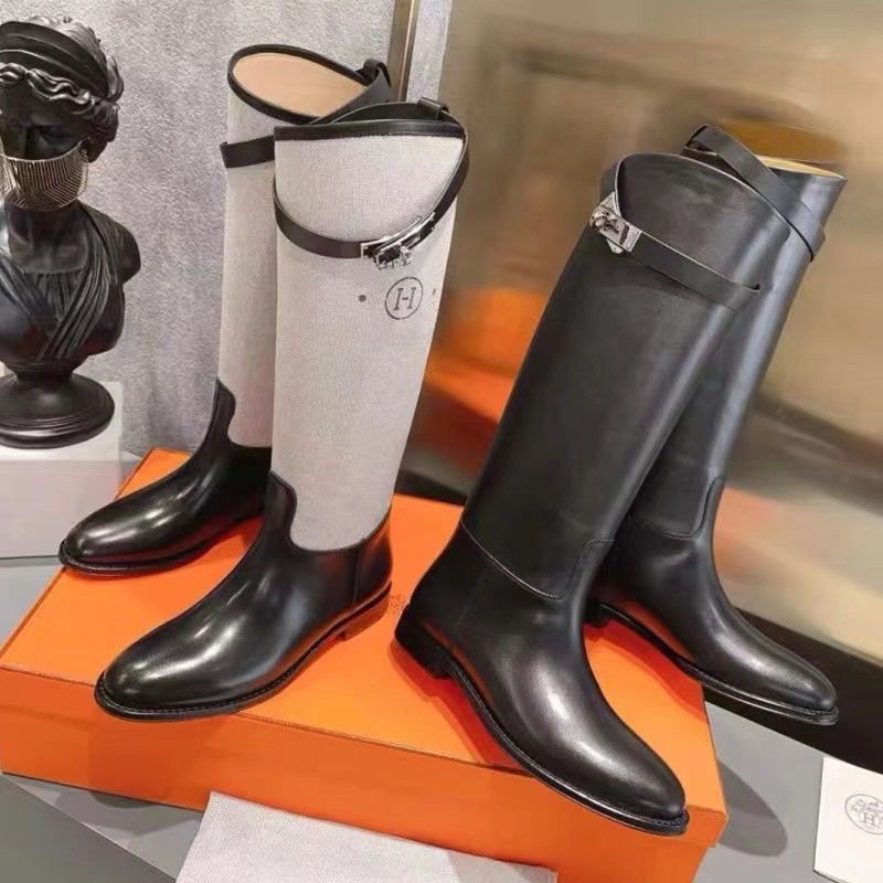 Hermesロングブーツ