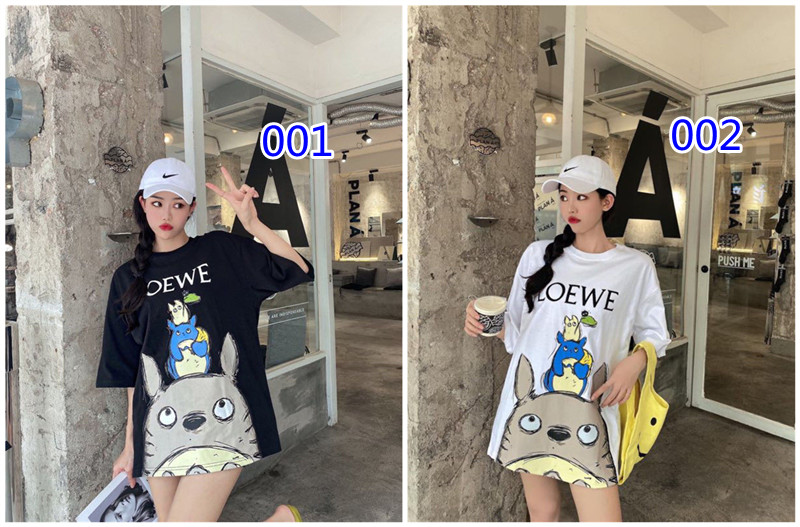 ハイブランドロング丈ｔシャツ loewe ゆったり