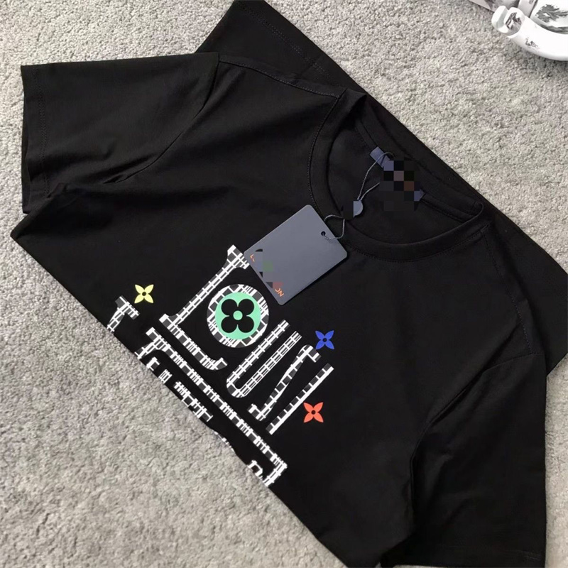 ブランド ルイヴィトン 黒白Tシャツ 