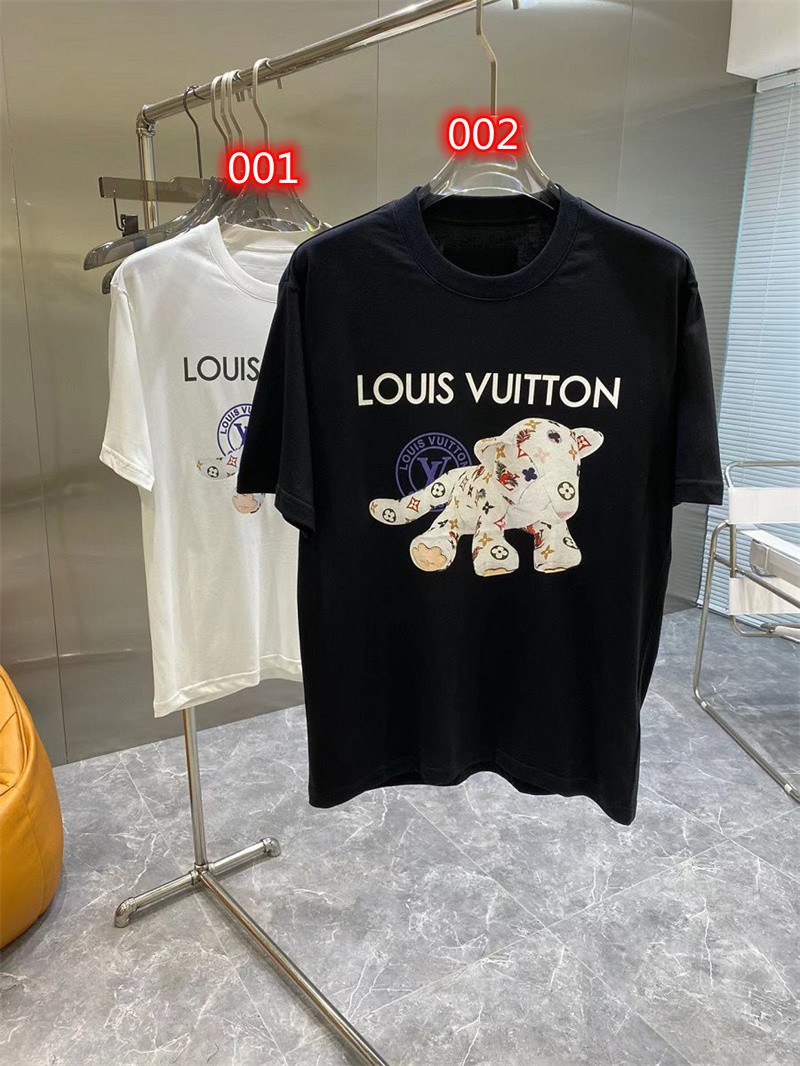 ハイブランド lv コットン tシャツ レディース ヴィトン 上着 