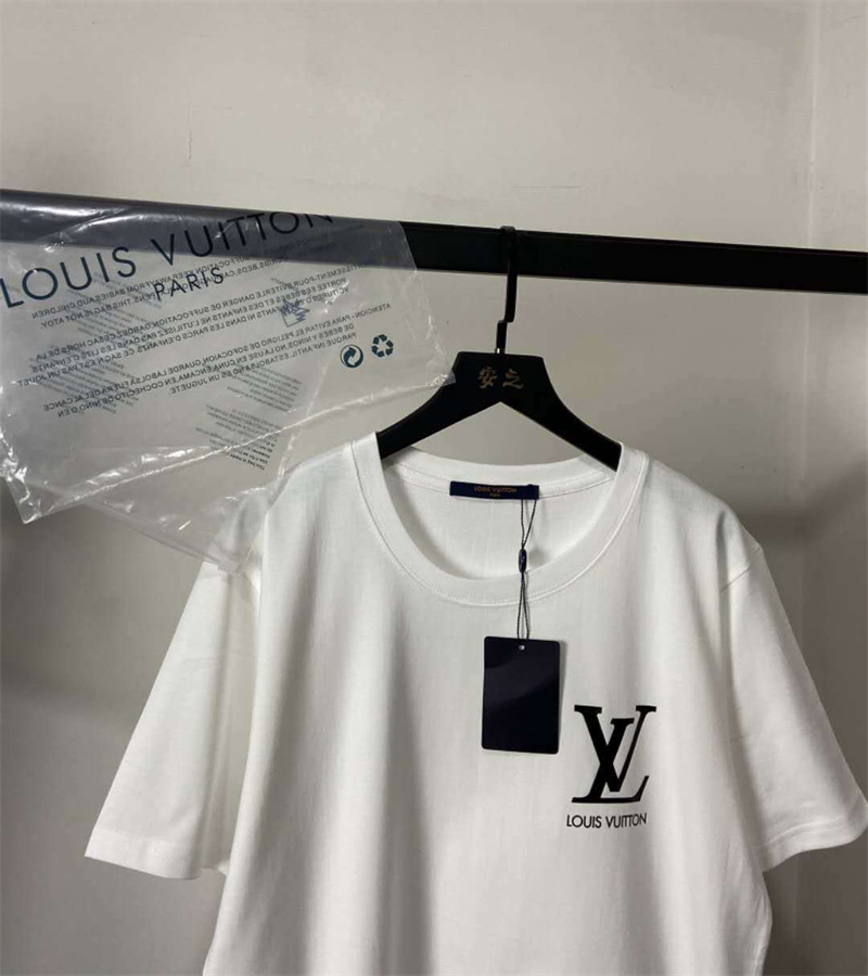 louis vuitton プリント柄 丸首 Tシャツ 