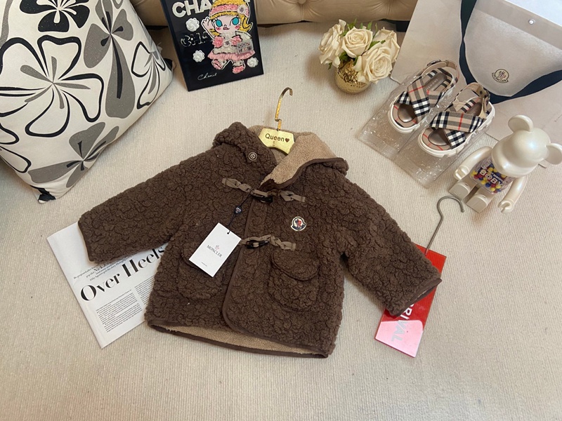 ブラウンMonclerキッズフリースコート