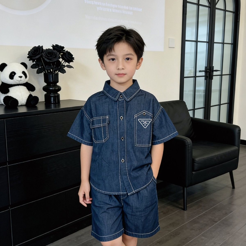 Prada 子供ジャケットシャツ ショーツ