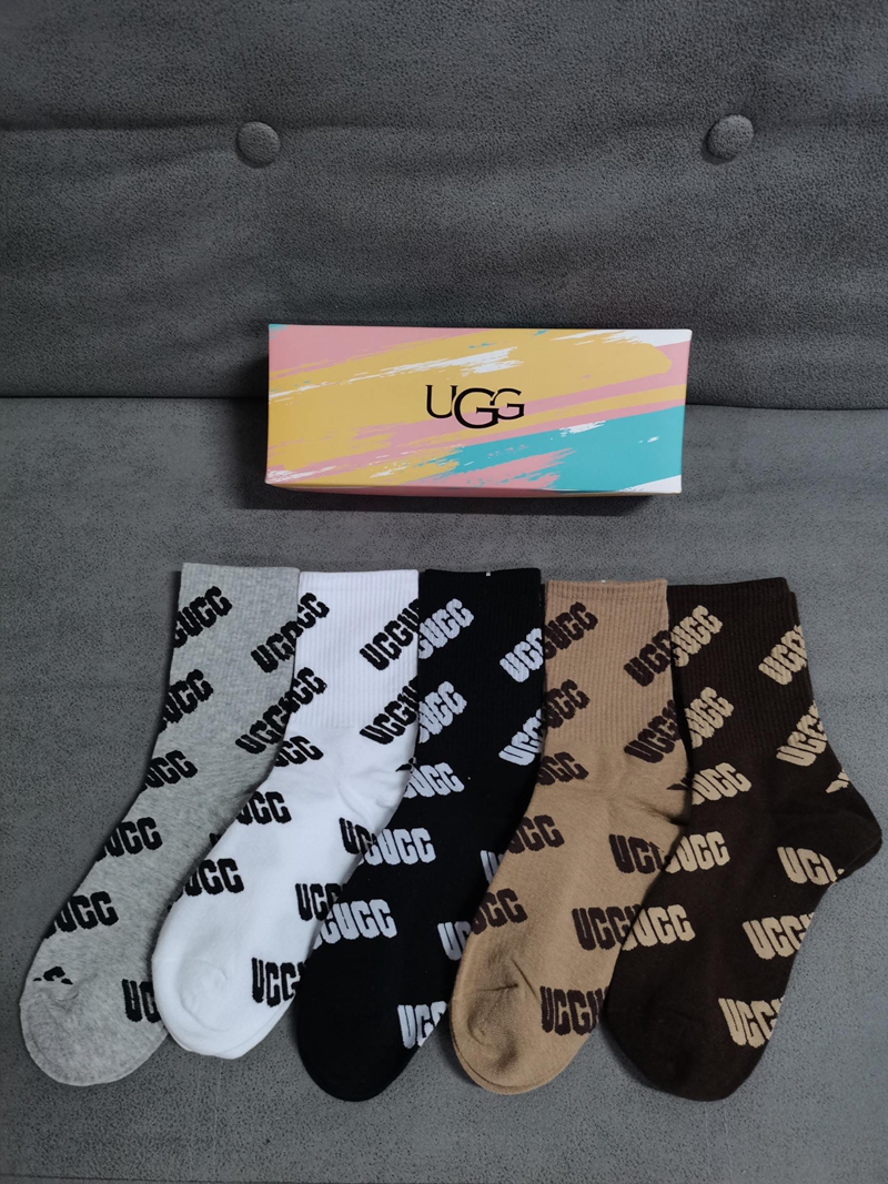 UGGコットン 靴下 メンズ 通気性